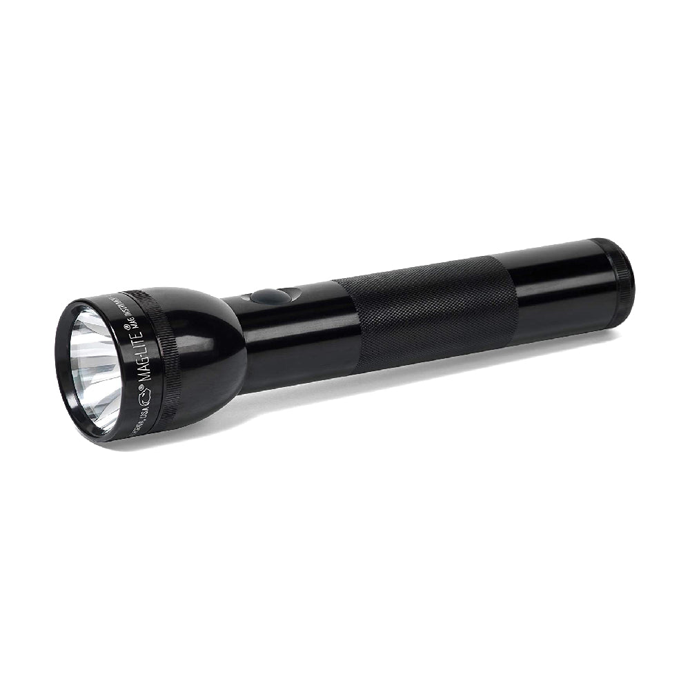 Maglite Heavy-Duty Incandescent 2-Cell D Flashlight, Black